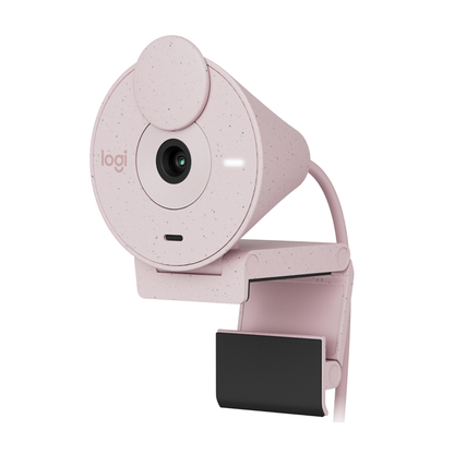 Cámara Web Logitech Brio 300. color Rosado