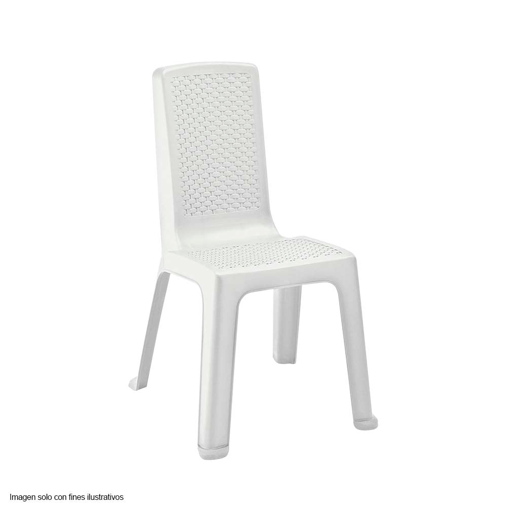 Silla eterna sin brazo 12455-XP Rimax color blanco arena
