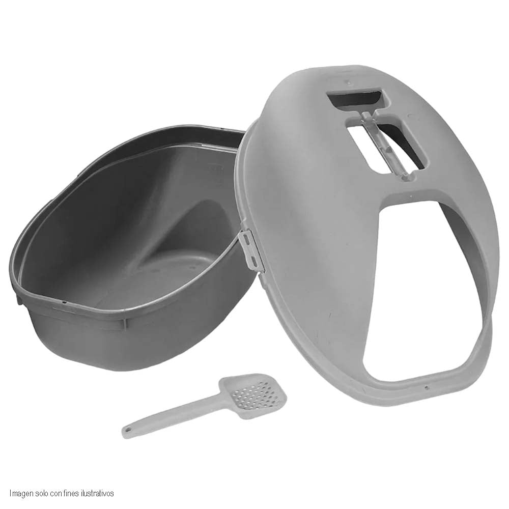Arenero para gatos 13700-XP Rimax color gris oscuro