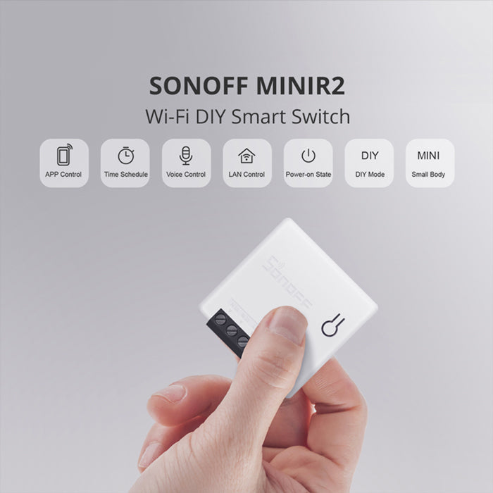 Interruptor sencillo oculto MINIR2 10A Smart WI-FI SONOFF