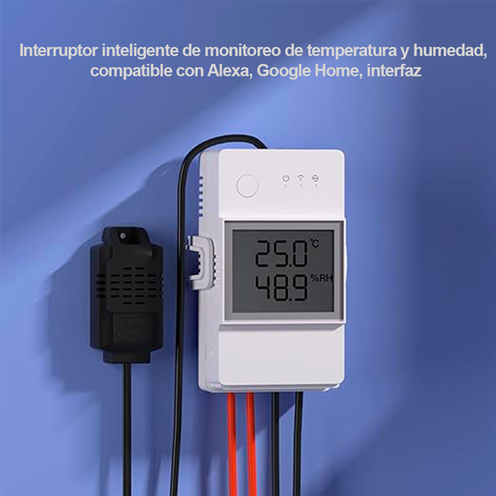 Interruptor medidor temperatura & humedad SONOFF THR3 20A WIFI