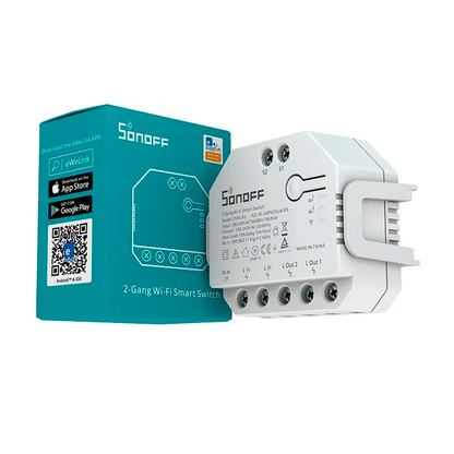 Interruptor doble oculto medidor energía DUALR3 WIFI SONOFF