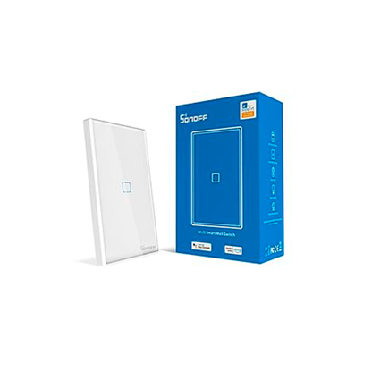 Interruptor sencillo táctil blanco T0-1C Smart WI-FI SONOFF