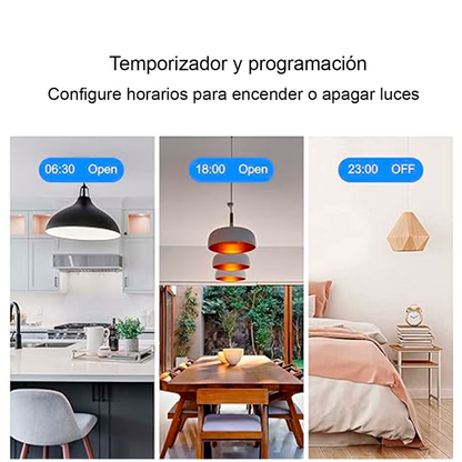 Interruptor sencillo táctil blanco T0-1C Smart WI-FI SONOFF