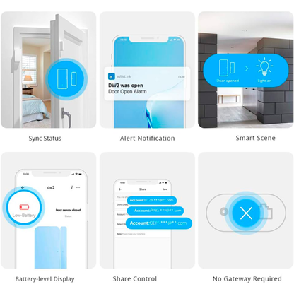 Sensor o detector de apertura puerta&ventana DW2 Wifi Sonoff