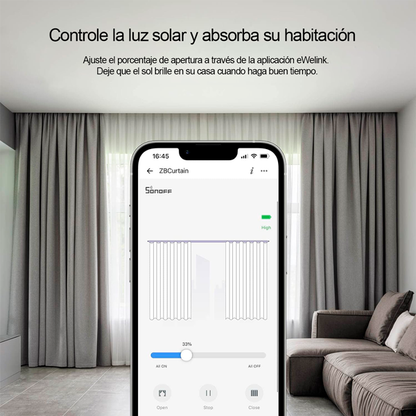 Motor para cortina tradicional Sonoff Zigbee ZBCURTAIN Smart.