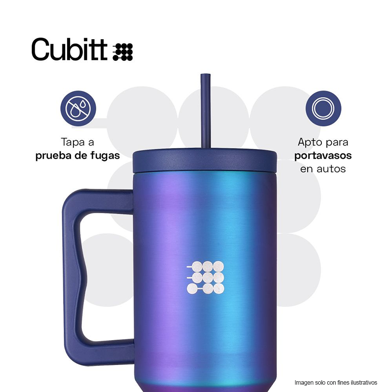 Termo para agua, 40 oz, CT-TUMB6, Cubitt, acero inoxidable, Cósmico