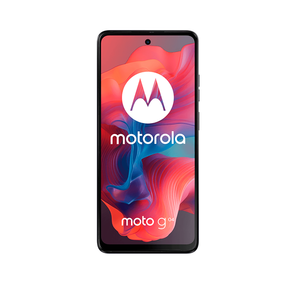 Celular Motorola Moto G04 pantalla 6.56" 4GB 128GB color negro cósmico.