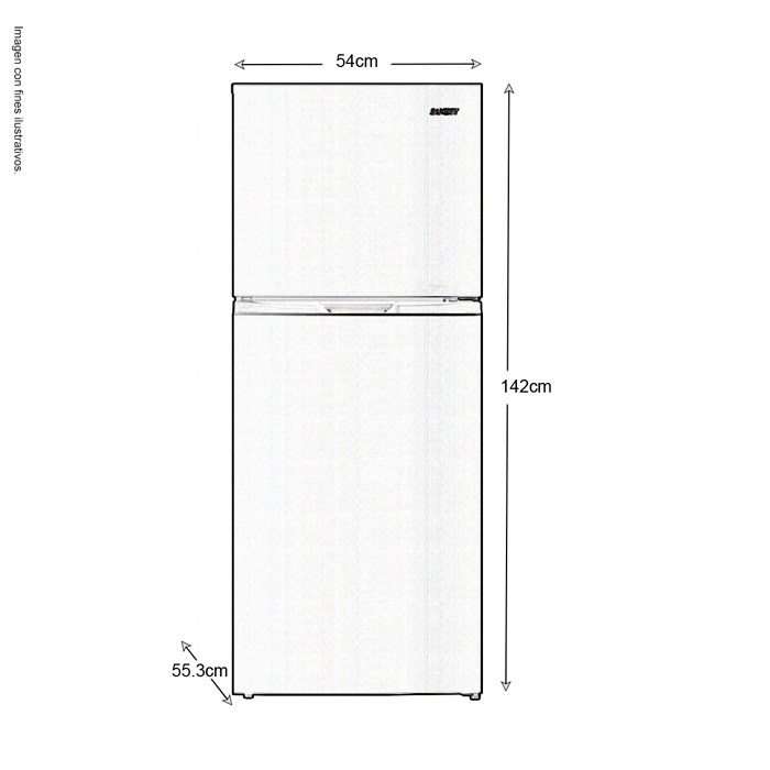 Refrigeradora Sankey RF-8081B de 7.7 pc color negro