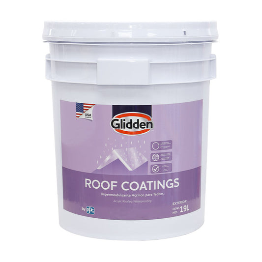 Pintura Roof Coating 3A Glidden blanco tanque de 5 galones