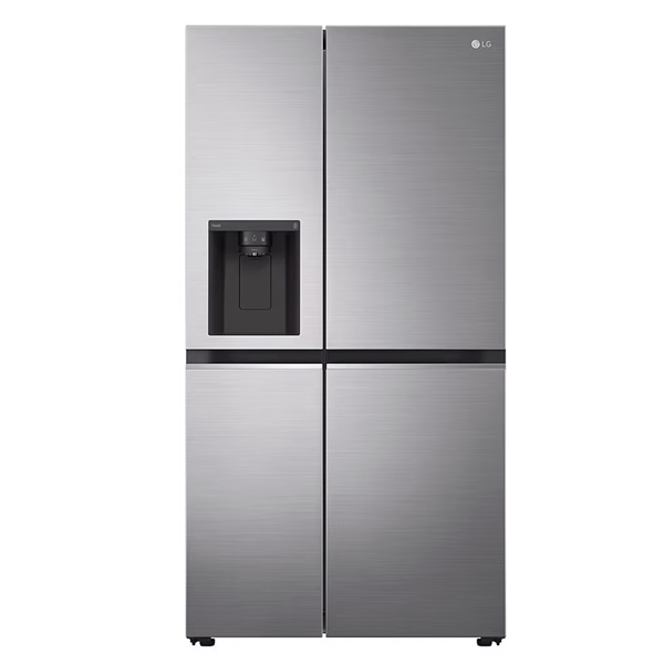 Refrigeradora 27.1pc LG modelo GS75SPP Side By Side Inverter  multiaire flow hygene fresh smart diagnosis acero inoxidable dispensador de agua ice maker luz led bandejas de vidrio templado.