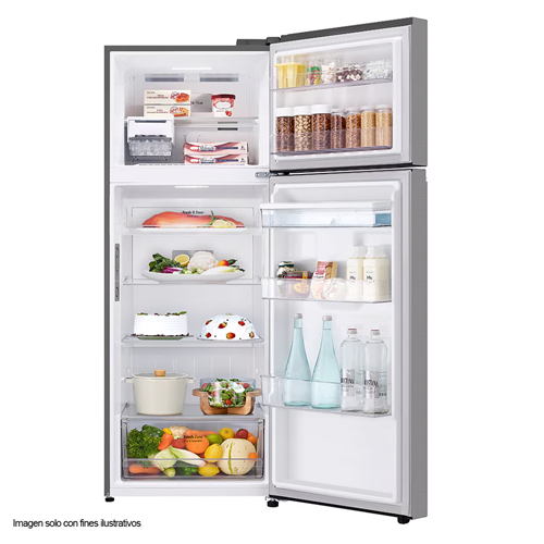 Refrigeradora 16pc VT48SPYC LG con dispensador de agua y panel de control en puerta.