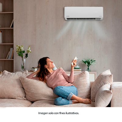Aire acondicionado inverter Split MY-INV1293i 12000BTU Mystic, SEER 18, tuberia 100% cobre, protección anticorrosiva Dual Golden Finn, filtro de salud anti-bacterial