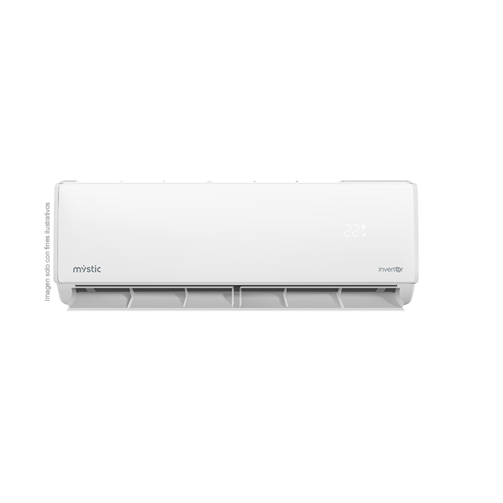 Aire acondicionado inverter Split MY-INV1293i 12000BTU Mystic, SEER 18, tuberia 100% cobre, protección anticorrosiva Dual Golden Finn, filtro de salud anti-bacterial