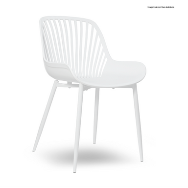 Silla de polipropileno SL-7029WH color blanco