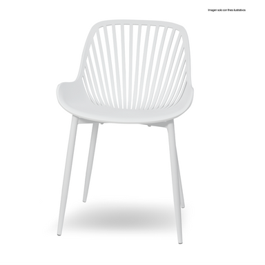 Silla de polipropileno SL-7029WH color blanco