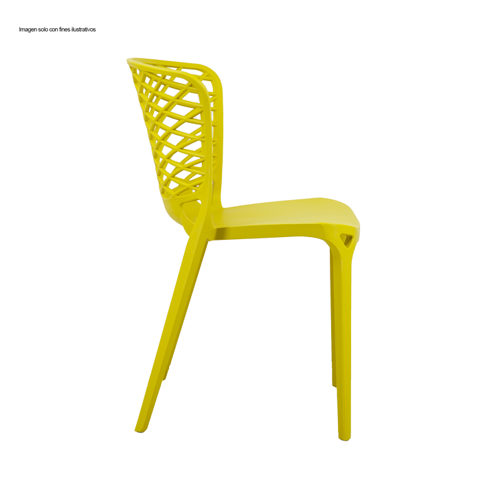 Silla de polipropileno SL-7087-4GIN color Ginger