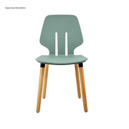 Silla plástica SL-7042A3GN color verde