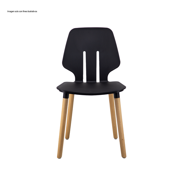 Silla Polipropileno SL-7042A3BK color negro