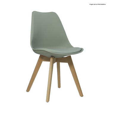 Silla de polipropileno SL-7053GN color tono verde hiedra