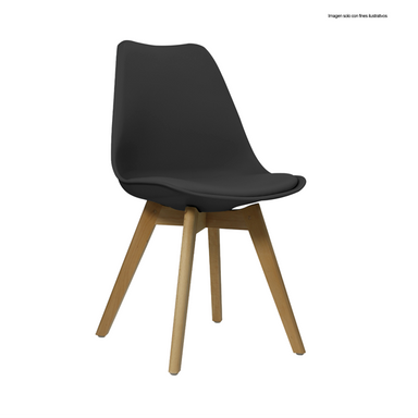 Silla de polipropileno SL-7053BK color negro