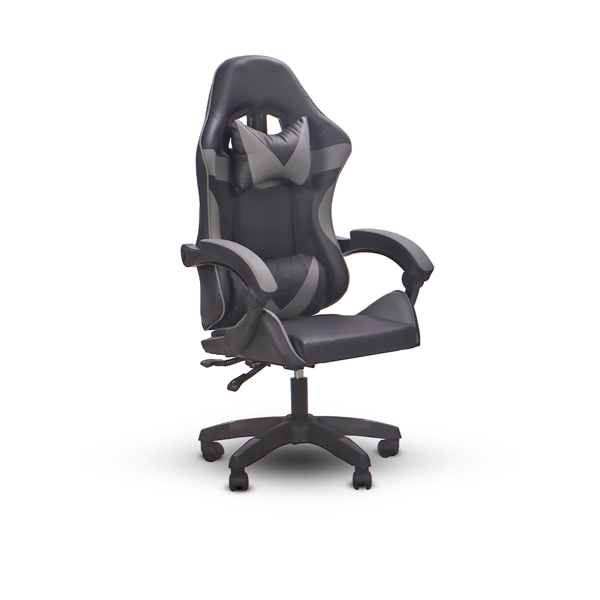 Silla Gaming CDC-207GY de cuerina en color negro y gris