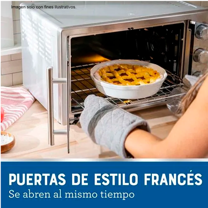 Horno Air Fryer capacidad 25 litros RCFA25SS RCA puertas francesas acero inox.