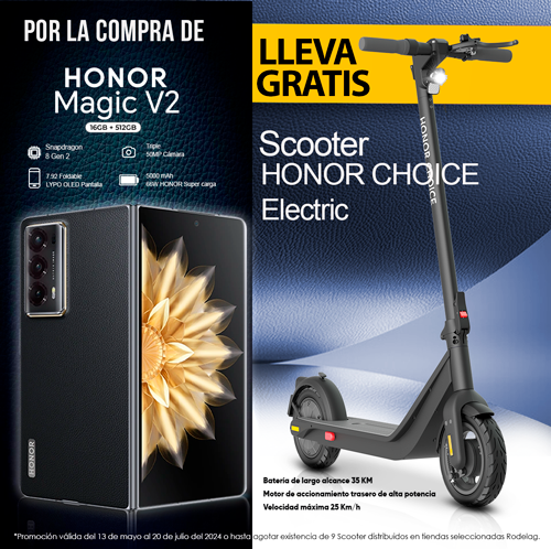 Celular Honor Magic V2 16gb+512gb color negro dual card
