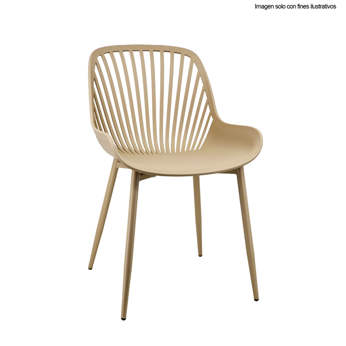 Silla de polipropileno SL-7029CR color crema