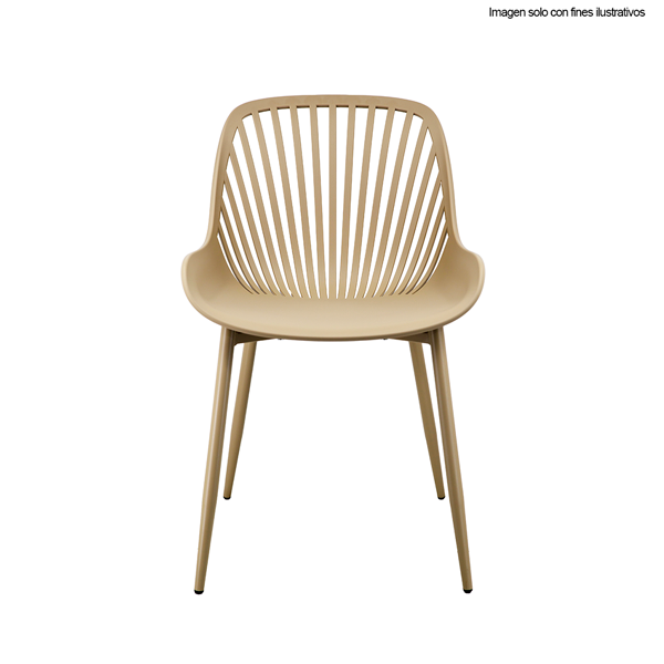 Silla de polipropileno SL-7029CR color crema