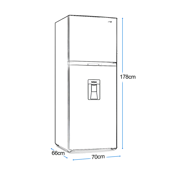 Refrigeradora Top Mount 15.8pc Sankey RF15IN80SD  inverter con dispensador
