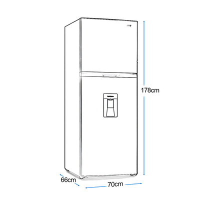 Refrigeradora Top Mount 15.8pc Sankey RF15IN80SD  inverter con dispensador