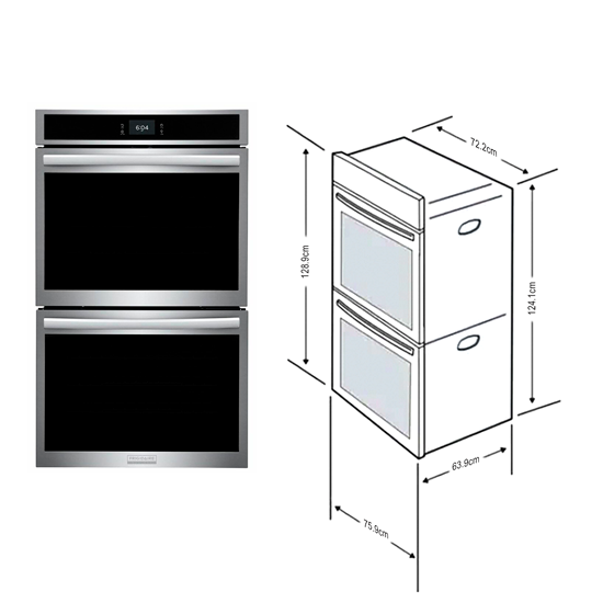 Horno doble empotrable GCWD3067AF Figidaire Airfryer