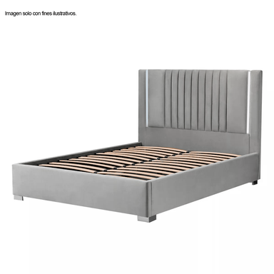 Cama Queen / color gris P2073-0105