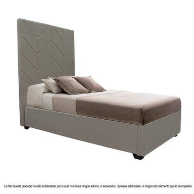 Cama Twin P2073-0019 color beige