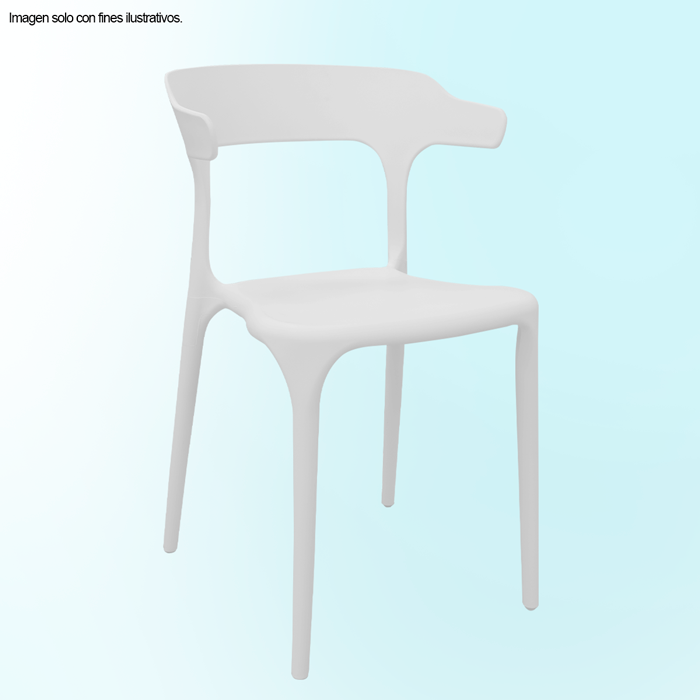 Silla polipropileno color blanco P2147-0004