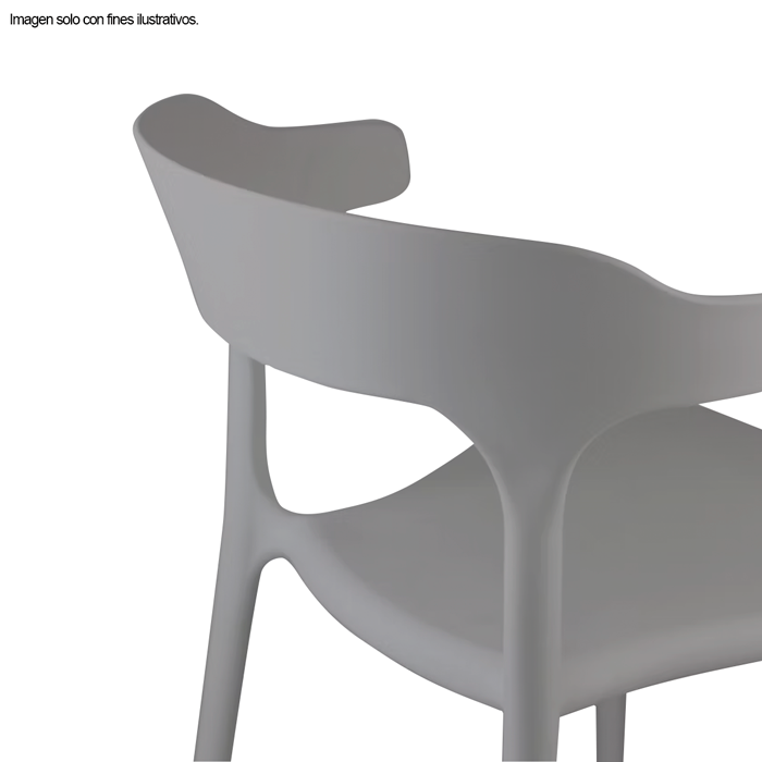 Silla polipropileno color gris P2147-0001