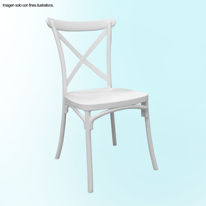 Silla polipropileno en color blanco modelo P2147-0007