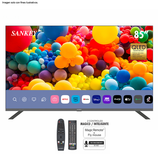 Televisor LED Smart de 85" 4K modelo CLEDQ85WD Sankey
