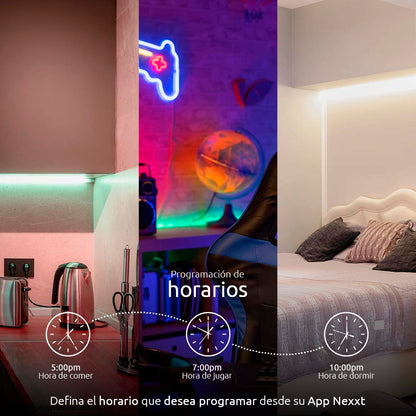 Cinta LED Smart RGBIC de 5m NHB-S613 110-220V Nexxt