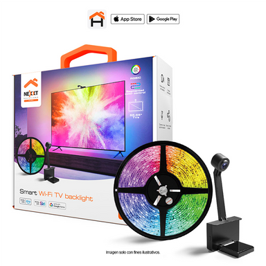 Cinta LED Smart TV y cámara para televisores de 55-65” RGBIC NHB-S615 Nexxt