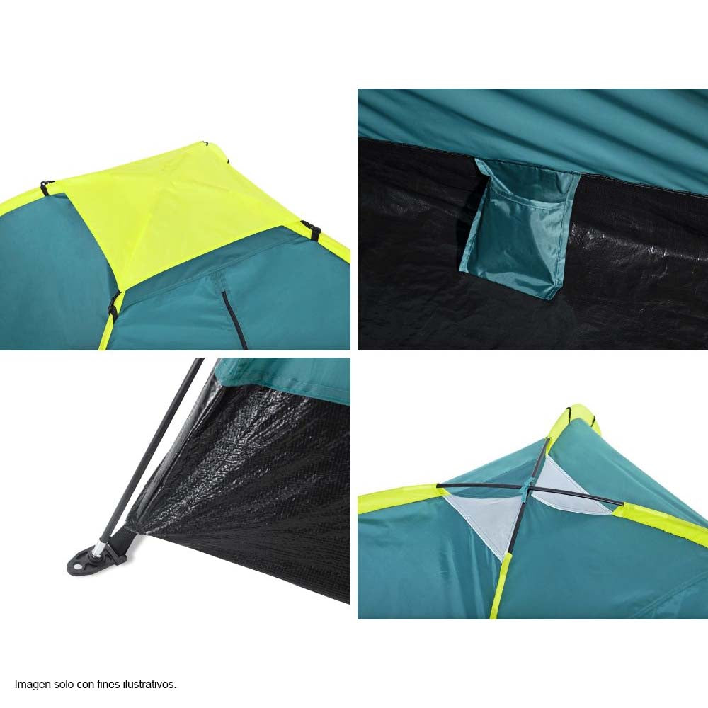 Tienda de acampar 68085 Bestway, tamaño 210cm x 210cm x 130cm