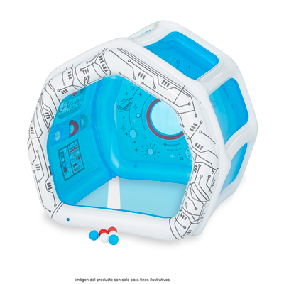 Juguete inflable de nave espacial 52632 Bestway tamaño 49" X 41" X 46"/1.25M X 1.05M X 1.17M