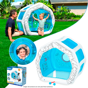 Juguete inflable de nave espacial 52632 Bestway tamaño 49" X 41" X 46"/1.25M X 1.05M X 1.17M