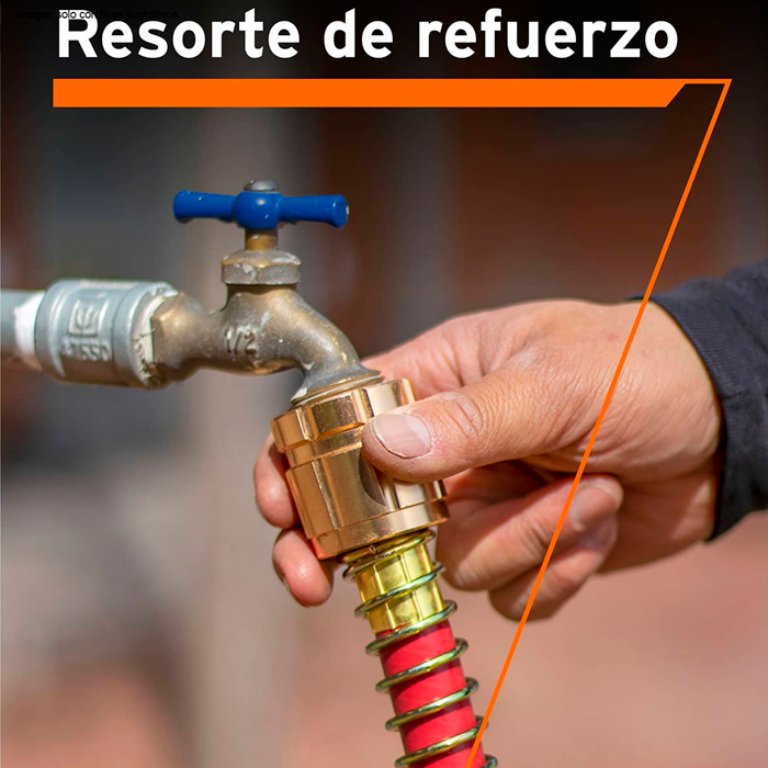 Manguera super reforzada 1/2" x 85 pies Truper.