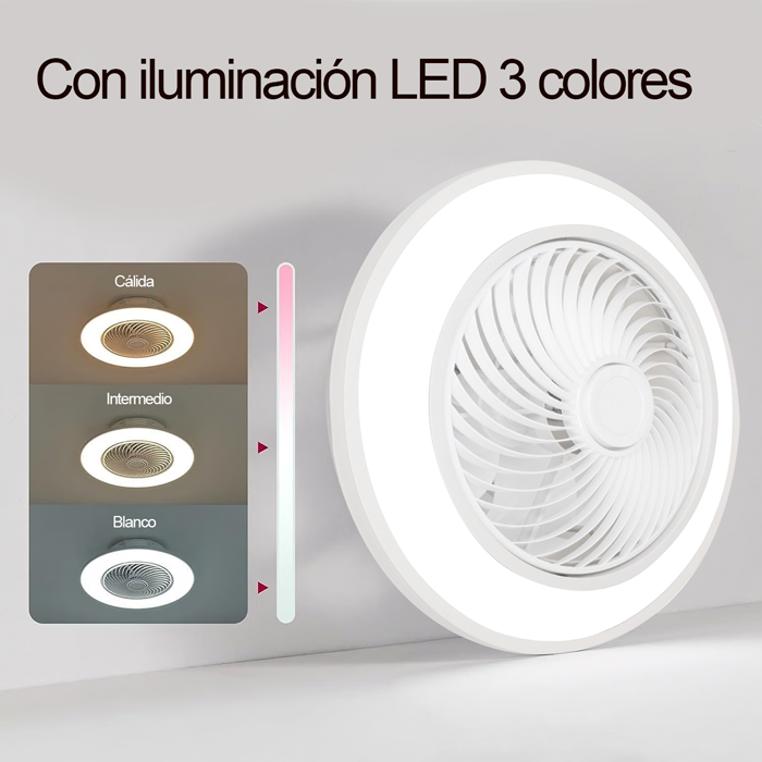 Abanico de techo 20" con iluminación LED con control remoto CM2029FRC Sankey