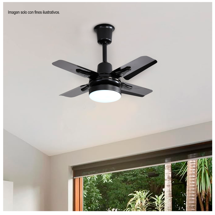 Abanico de techo de 24" con luz Led CM24AC4M2B Sankey