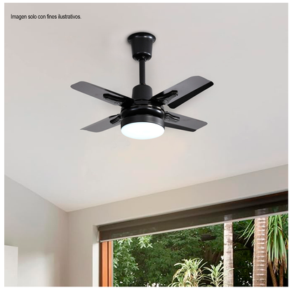 Abanico de techo de 24" con luz Led CM24AC4M2B Sankey