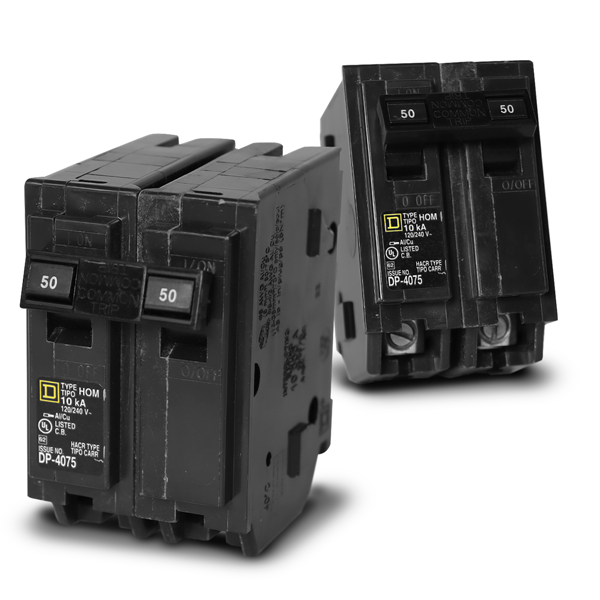 Hom250 Breaker Homeline 2 polos 50Amp HOM250 compatible con GE — Rodelag Panamá