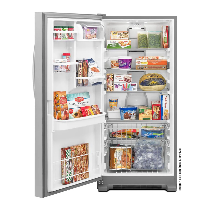 Combo Whirlpool Refrigeradora WSR57R18DM + Congelador WSZ57L18DM + SIDEKICK SKT60M